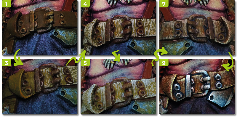Painting the texture of a leather belt - Advanced tutorial